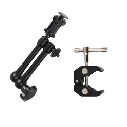 7/11in Adjustable Articulated Camera Magic Arm Super Clamp for Canon Nikon Sony Speedlight Monitor Flash Bracket Photo Studio