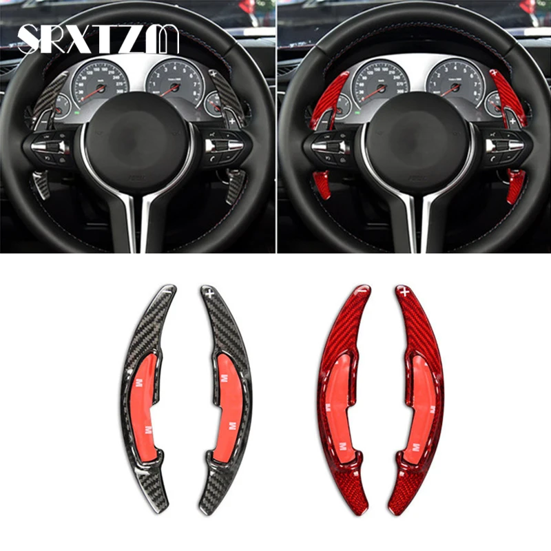 

Carbon Fiber Carbon Steering Wheel Shift Paddle Extension Shifters For BMW M Series M2 M3 M4 M5 M6 X 5M X6M