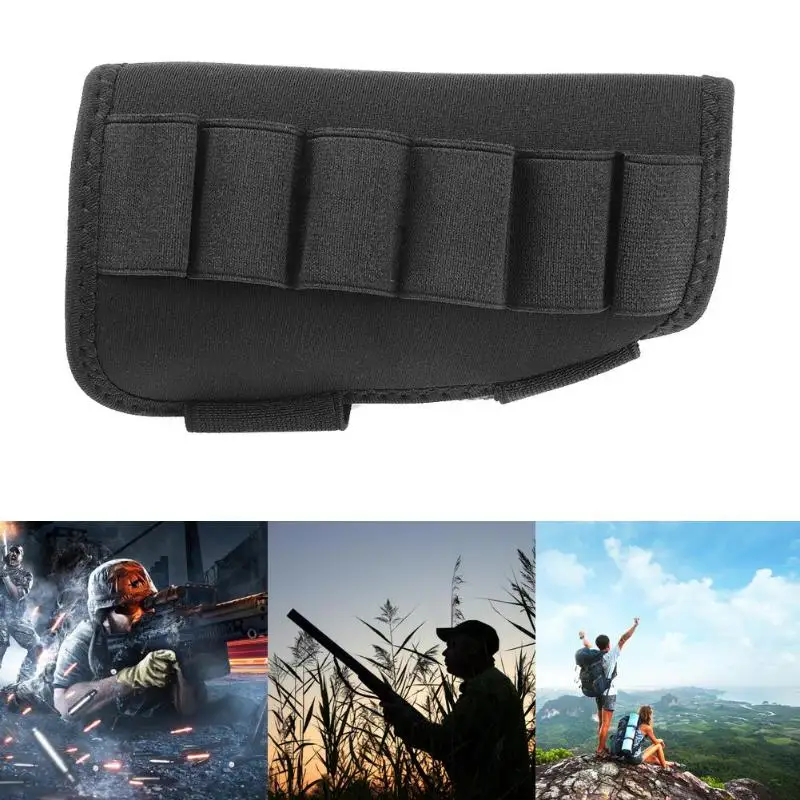 

Portable Adjustable Tactical Butt Stock Rifle Cheek Rest Pouch Bullet Bag Oxford Cloth Classic Shooting Accessories