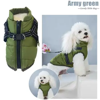 

Windproof Dog Warm Vest Cold Weather Jacket Coat Soft Winter Clothes Outdoor Camping Multifunction Comfortable Rainproof Fabric