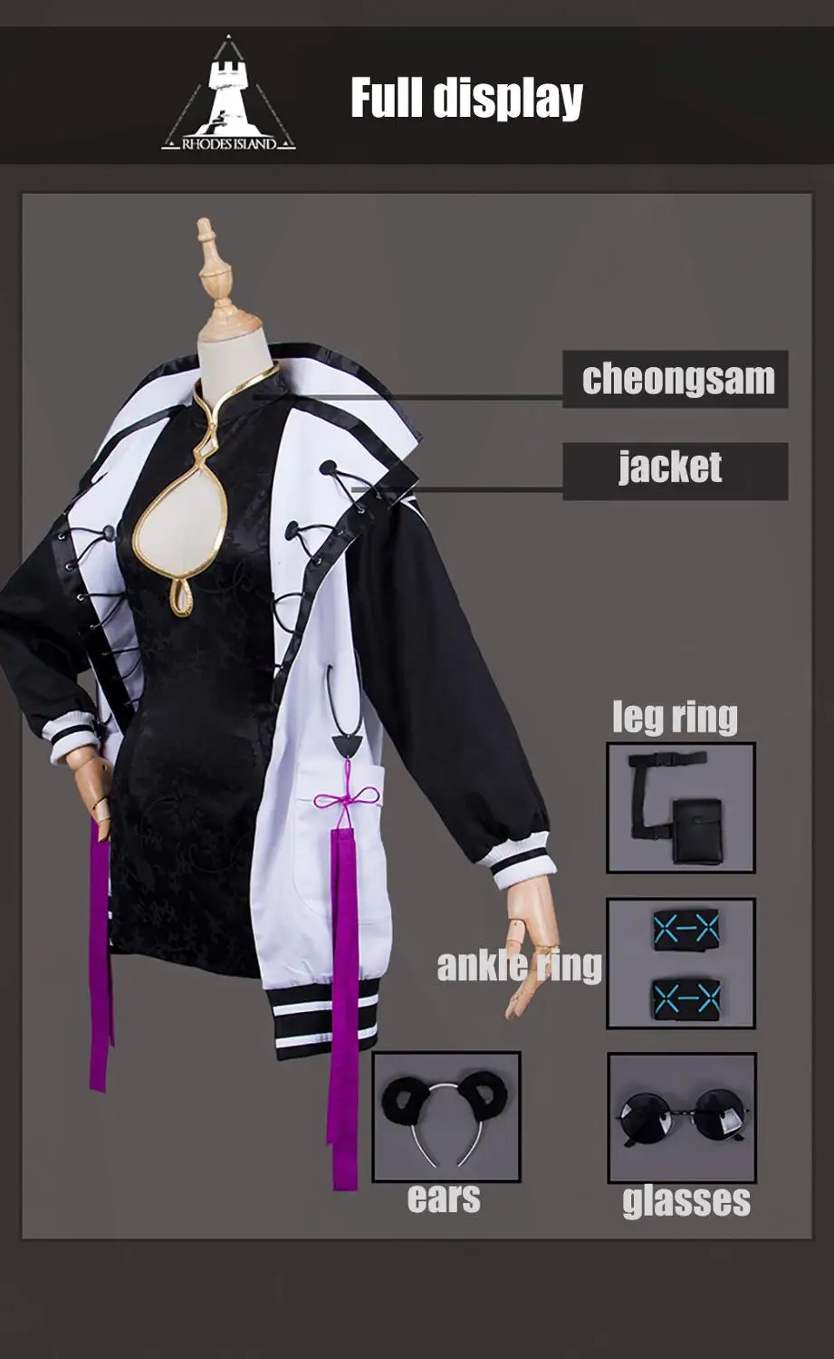 Аниме Arknights игра FEater Косплэй костюм Для женщин Cheongsam карнавальный на Хэллоуин