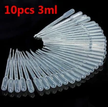 10 adet tek kullanımlık 3ML plastik reçine mücevher araçları Transfer pipetler için temizle silikon kalıp UV epoksi reçine el sanatları takı yapımı(China)