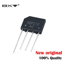 10PCS KBP210 2A 1000V in-linie brücke stapel rectifier flache brücke adapter gewidmet brücke stapel
