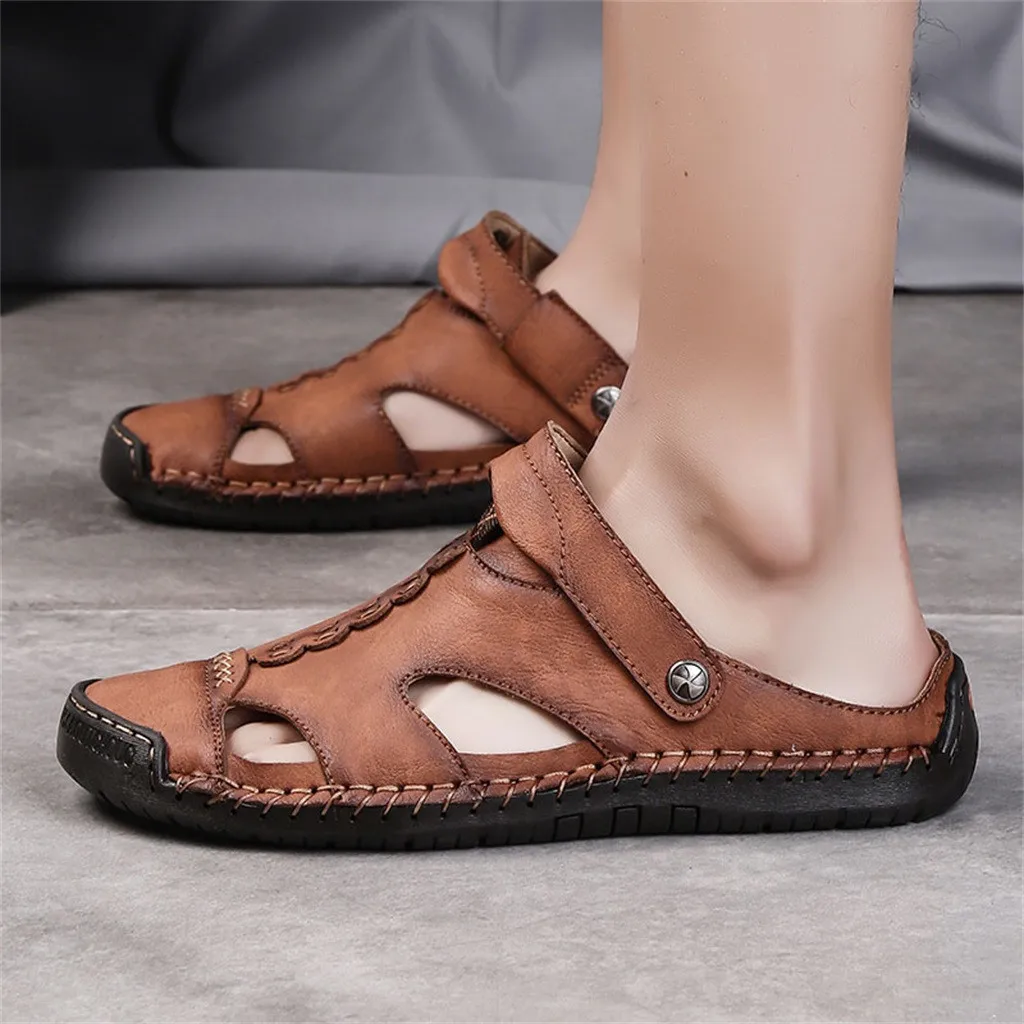 35 High Quality Men's Shoes For Male Slippers Plus Size 39-48 Sandals Casual Breathable Non-slip Sandals Round Toe Sandals