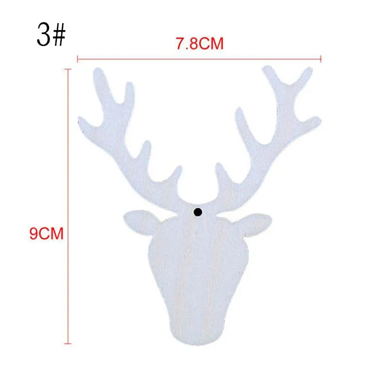 10 шт деревянная новогодняя елка подвесные украшения деревянные украшения Рождественская деревянная новогодняя елка украшения