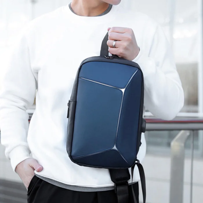Мужская нагрудная сумка, сумка через плечо, водонепроницаемая, большая емкость для мобильного телефона