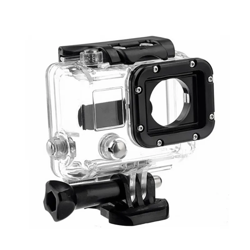 Белый цвет Для Go Pro Аксессуары 45 м водонепроницаемый Дайвинг камера Видеокамера Корпус чехол для Gopro HD для Hero4 3 3 - Цвет: Белый цвет
