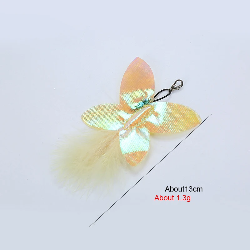 Cat Toy Feather Replacement Head Bells Feather Freely Change Combinations Multi-type For Cat Stick Telescopic Rod DIY Tools 