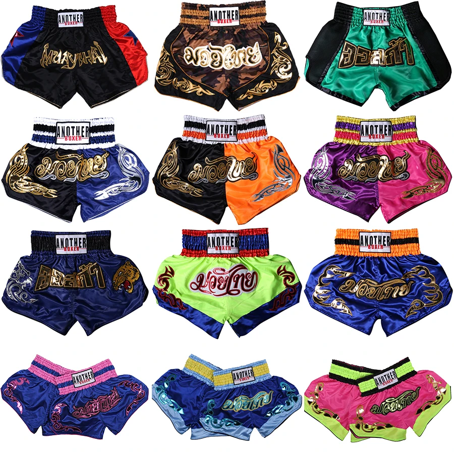 

Kickboxing Fight Tiger Muay Thai Shorts Adult Kids Light Breathable Boxing Trunks Man Woman Printing Grappling Sanda Boxe Short