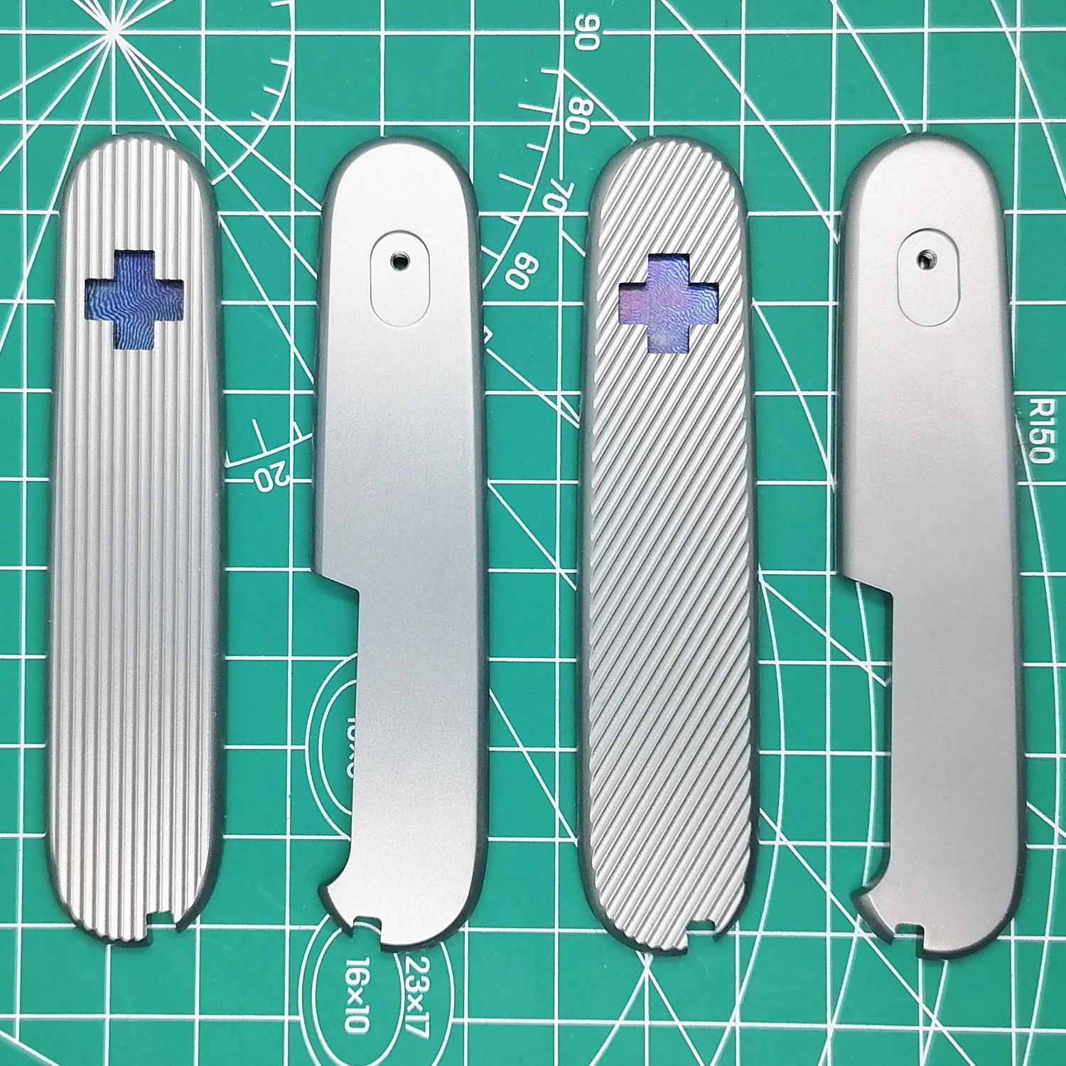 Custom Made Titanium Alloy TC4 Saber Knife Handle Replacement Scale for 91mm Victorinox Swiss Army Knife Mod