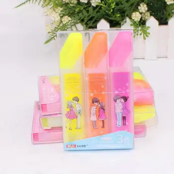 

Fluorescent Pen Cute Mini 3PCS/SET Doodle School Color Pen Students Graffiti Marker Pen