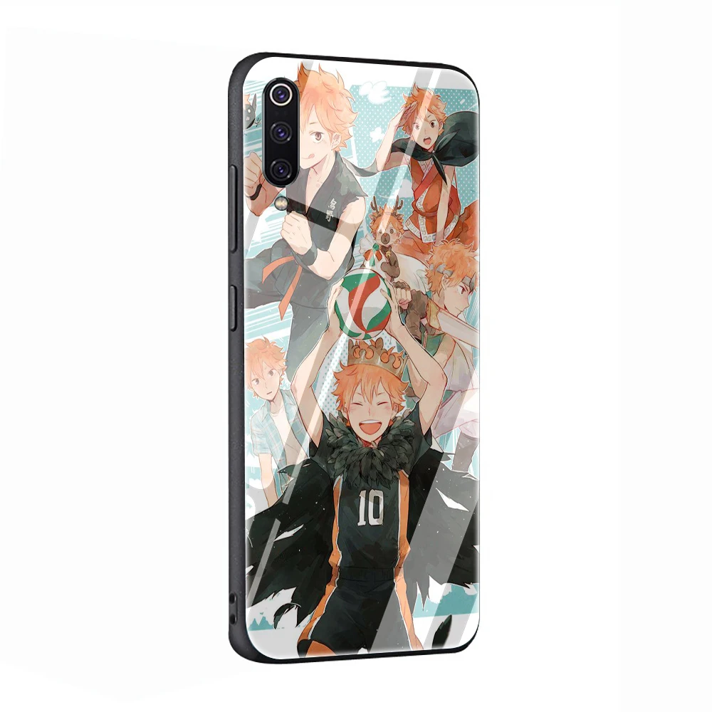 G7 EWAU Haikyuu Hinata attacks аниме закаленное стекло чехол для телефона для Xiaomi mi A1 A2 8 9 Красный mi 4X 6A Note 5 6 7 Pro F1 - Цвет: G7