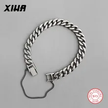 925 пробы, серебряные, Boho, персонализированные браслеты с подвесками для женщин, дизайнерские ювелирные изделия, роскошная кубинская цепочка, пара браслетов для влюбленных