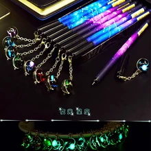 

Stationery Creative Twelve Constellations Luminous Pendant Black Student Gel Pen Signature Pen Cute Pendant Pen