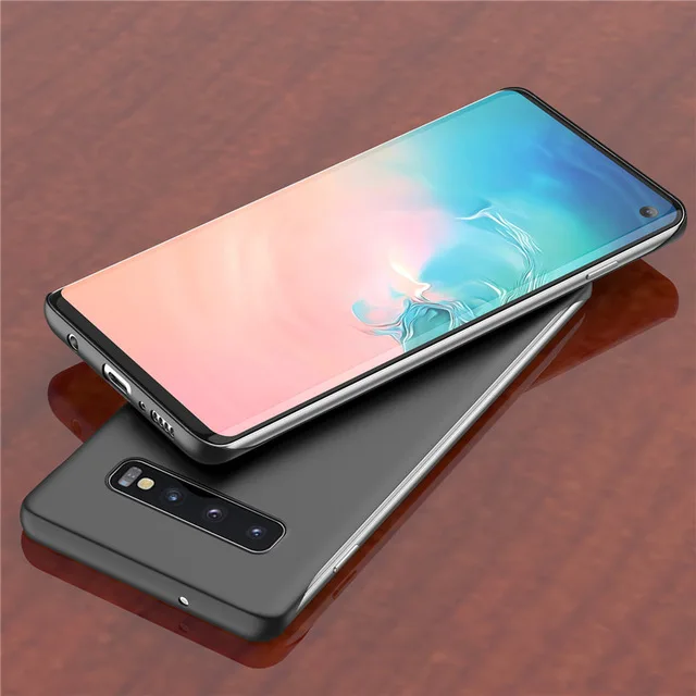 Безрамное чехол для samsung Galaxy S10 S10e Примечание 10+ плюс A10 A20 A30 A50 A40 A70 M20 A7 конфеты чехол s Жесткий матовый поликарбонатный чехол