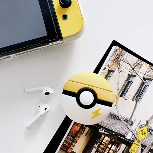 3D кожухи головных телефонов для AirPods 2 Чехол милый Мячик с эльфом мультфильм для Apple Air Pods защитный чехол для наушников кольцевой ремень - Цвет: AS PIC