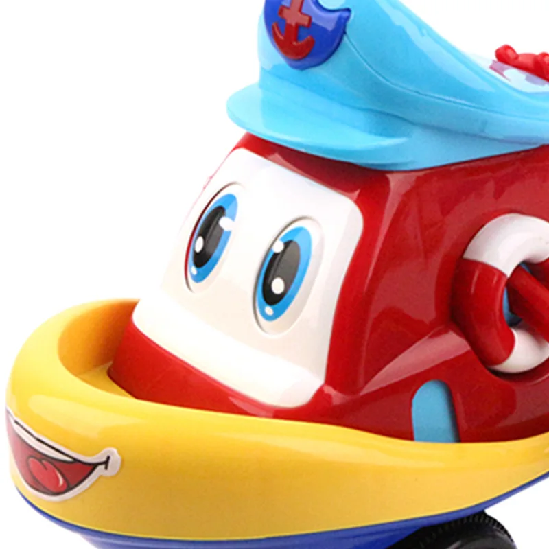 Детская игрушка-тележка для ребенка игрушки однополюсный детский толкающий музыкальный колокольчик Cart лет 364-Ручная нажимная лодка