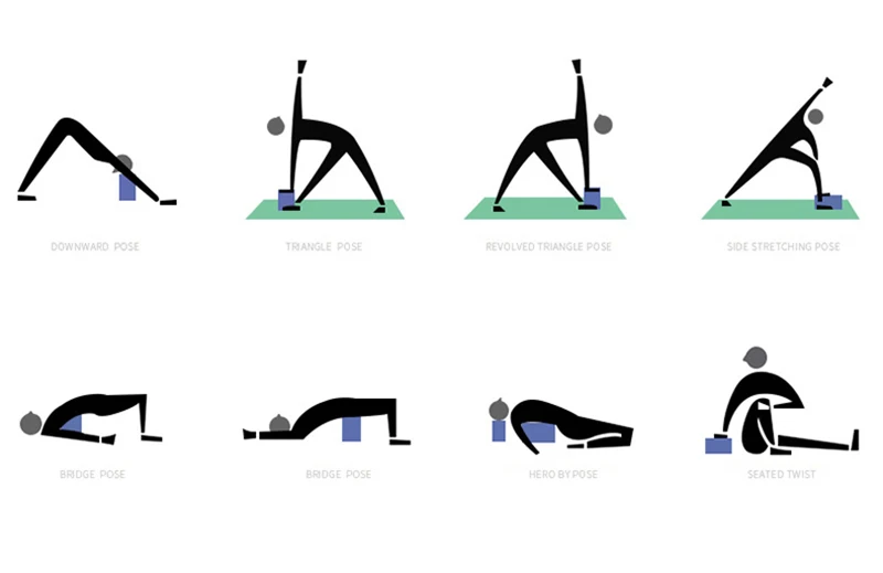 Блок йоги eva 22,6*16*8 см пенопласт высокой плотности для фитнеса кирпич нескользящий кирпич для йоги тренировочный реквизит вспомогательный инструмент Аксессуары для йоги