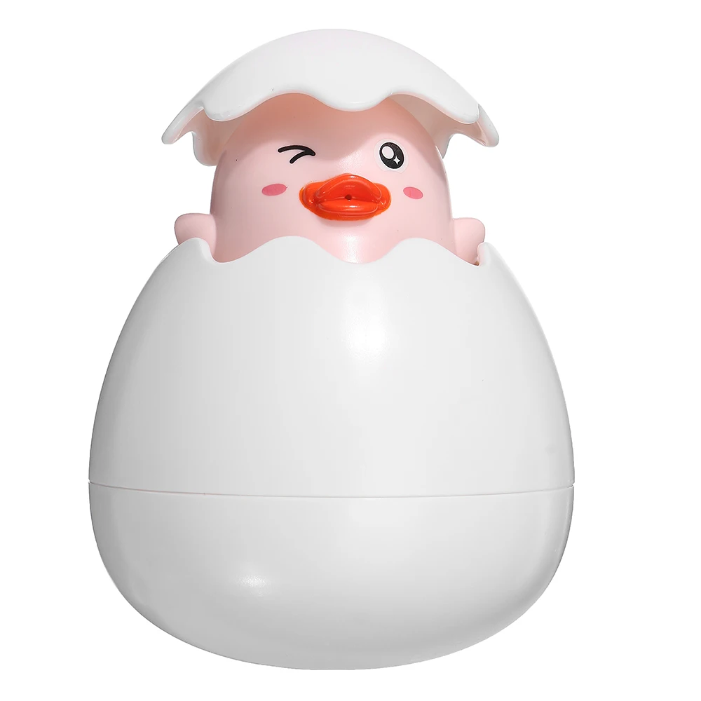 Pink Duck Детские Игрушки для ванны, Детские Игрушки для ванны, распылитель яиц, утиный Пингвин, динозавр, распылитель воды, игрушки для малышей, подарок для детей - Цвет: Pink Duck