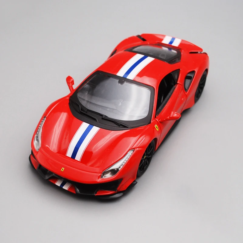 Bburago 1/24 масштаб 1:24 Ferrari 488 Plsta гоночный спортивный автомобиль литый под давлением