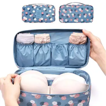 

Multi-function Underwear Bra Underwear Storage Bag Makeup Finishing Organizer Storage Case For Cosmetics Toiletries Travel