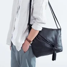 Оригинальная ретро сумка, Диагональная Сумка, простая кожаная сумка, первый слой, кожа, искусство колледжа, ветер, сумка на плечо