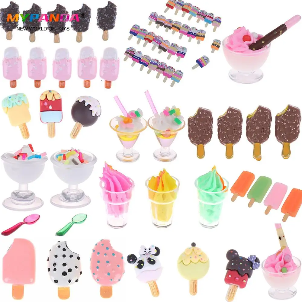 1:12 Miniature Stirring spoon ice cream scoop dollhouse diy accessories ZL