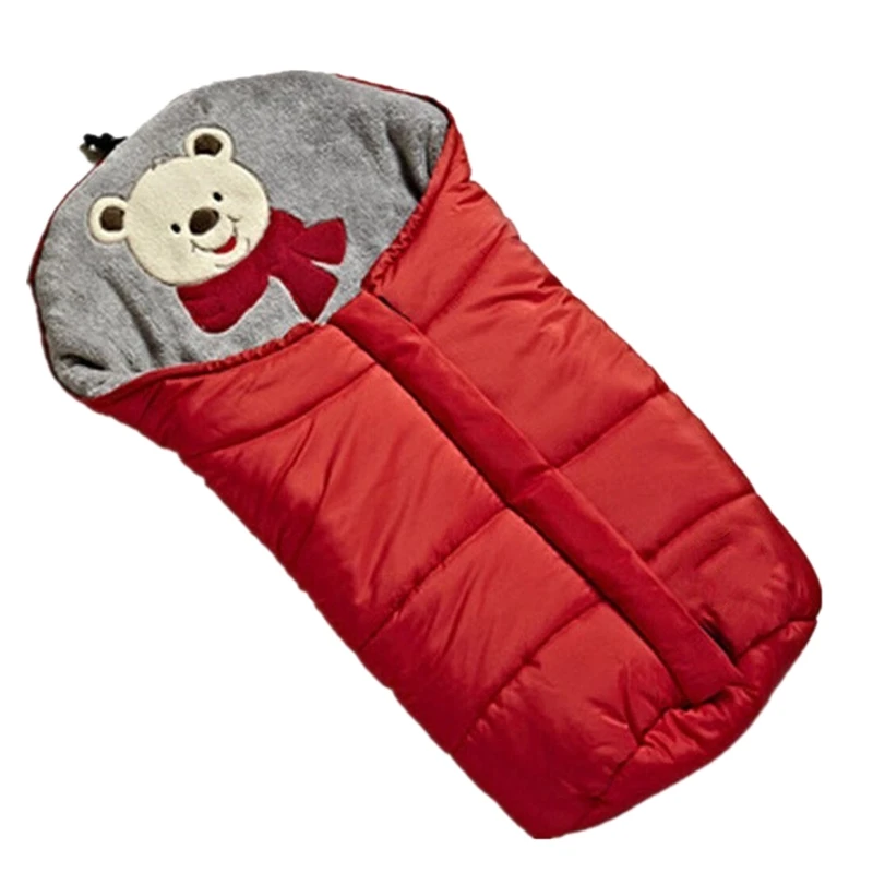 Зимние спальные мешки, конверт для детской коляски, спальные мешки для детской коляски 0-6 м - Цвет: Red
