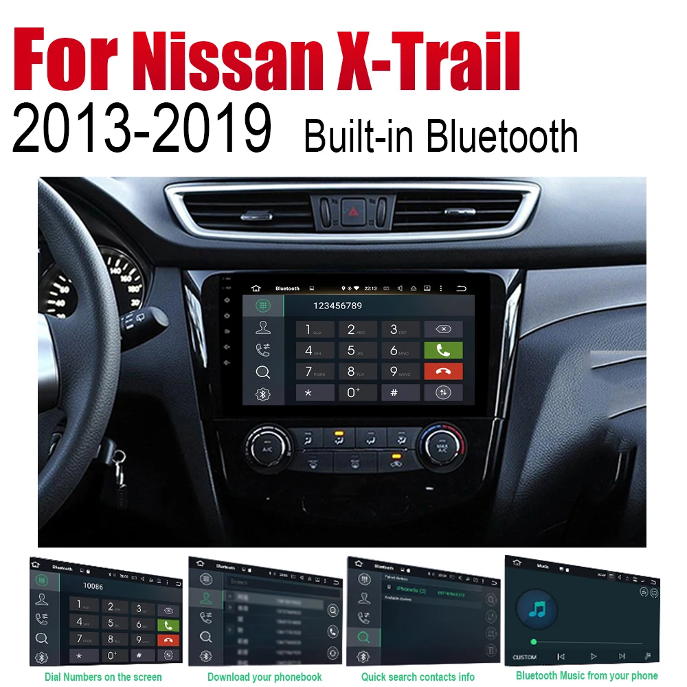ZaiXi Android 2 Din Авто радио для Nissan X-Trail Qashqai Dualis Rouge 2013~ автомобильный мультимедийный плеер gps навигационная система