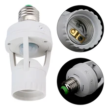 

Infrared PIR Motion Sensor E27/E26 Lamp Bulb Holder Socket Switch AC 110V-240V Led Bulb Light Lamp Holder