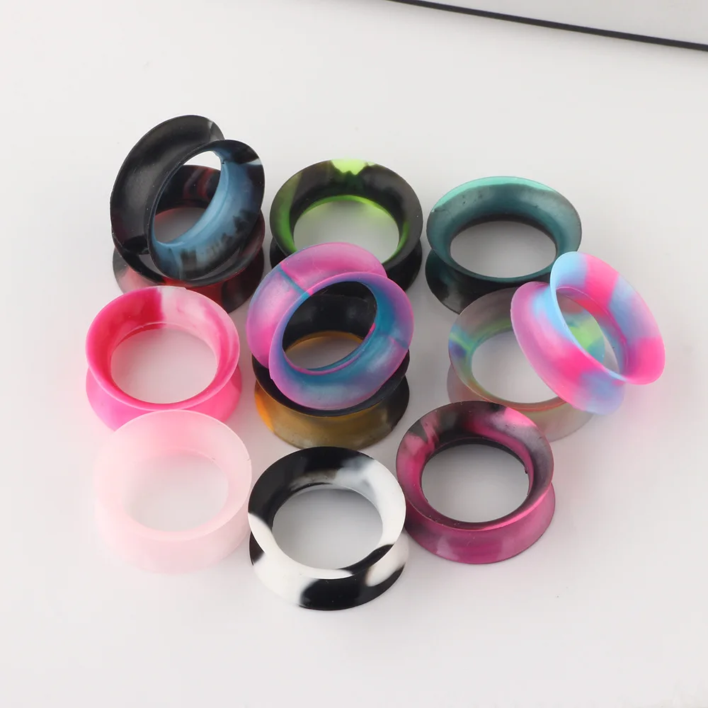 24pcs/lot Body Piercing Jewelry Soft Silicone Tunnels Ear Gauges Plugs Stretchers Expander 6mm/8mm/10mm/12mm/14mm/16mm piercing jewelry,ear piercing jewelry,body piercing jewelry,body jewelry