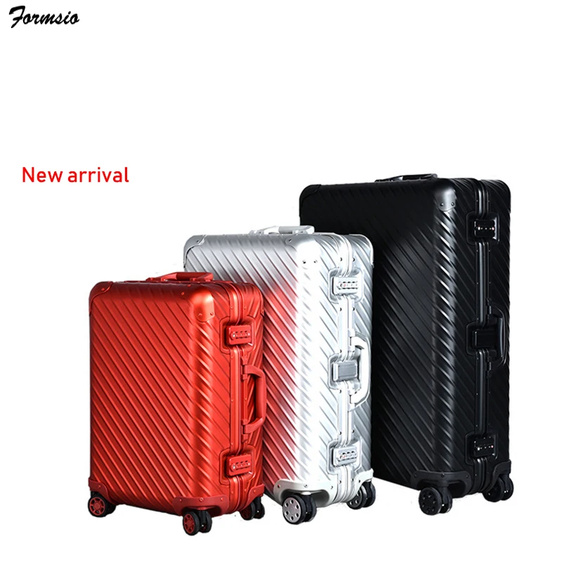 

Formsio 20"26"29" inch 100% Aluminium luggage spinner metal carry on trolly suitcase bag on wheels