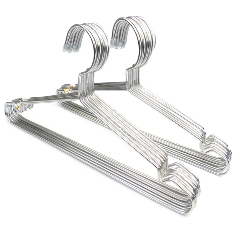 

10pcs Rust Proof Hangers Anti Slip Groove Hanging Clothes Pants Sheets Holder Placing Cabinet Wardrobe Organizer