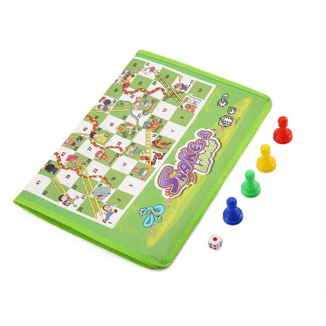 Non-Woven Snake Ladder Board Game For Kids, Portable Fun Board Game, Stimulate Children'S Interest,Family And Party Games 1