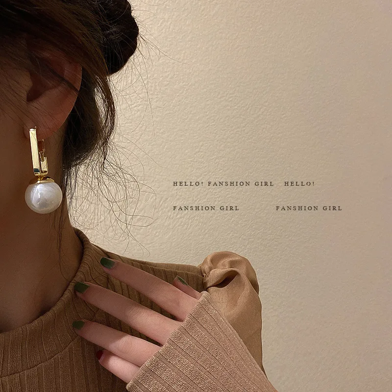 Серьги-подвески в Корейском стиле для женщин массивные украшения с большим