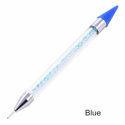 1pc Blue Pencil Высокое качество, цветные хрустальные карандаши, стразы для дизайна ногтей, инструменты для самостоятельной сборки одежды, бусинки, алмазные карандаши B1287 - Цвет: 1pc Blue Pencil