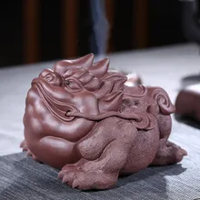 Китайский Исин фиолетовый глина кунг-фу чай Домашние животные ZiSha жаба ручной работы бутик Чай Домашние животные Чай Аксессуары