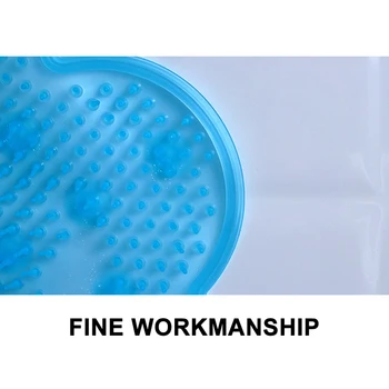 

Bath Massage Pad Silicone Suction Cup Bathroom Shower Mat Non-slip Foot Wash Back Massage Cushion PAK55