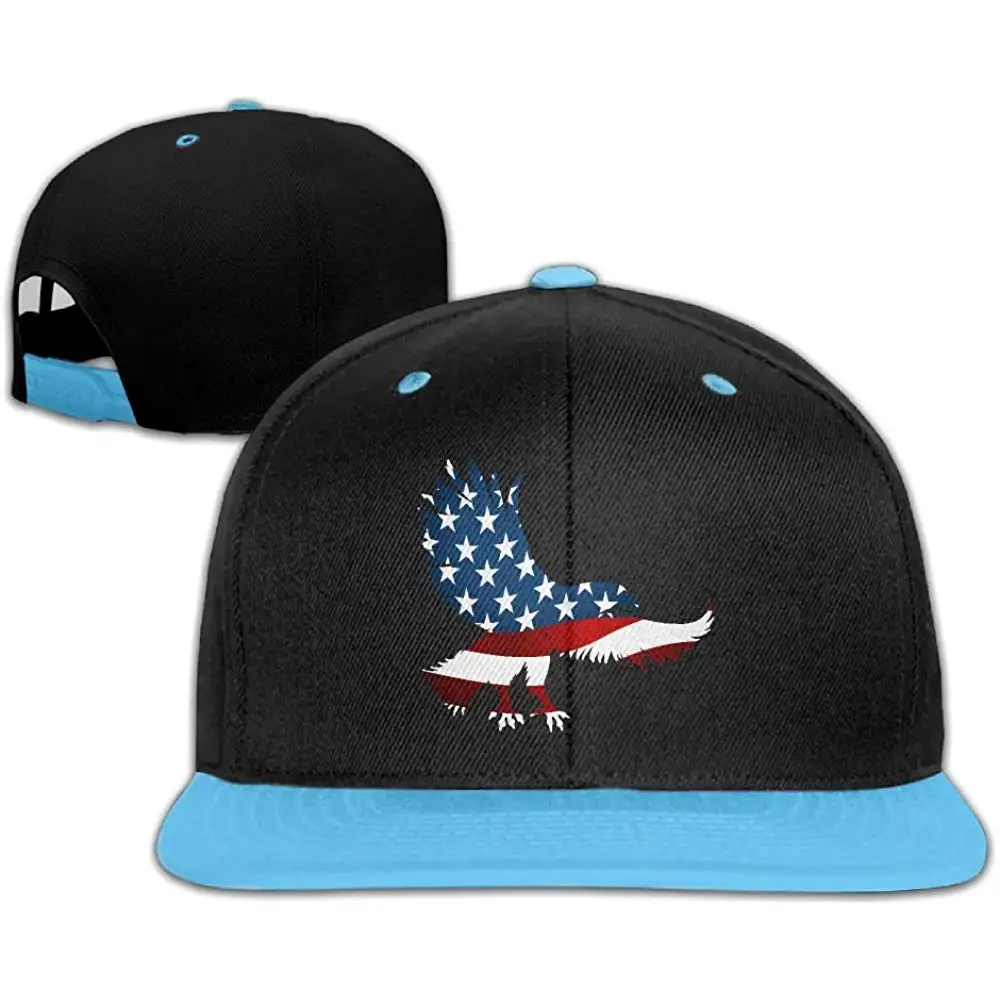 Детский American Eagles флаг на плоской подошве в стиле унисекс; полями Бейсбол Шапки хлопок Регулируемый Хип-хоп кепки, для детей, мальчиков и девочек с изображением героев