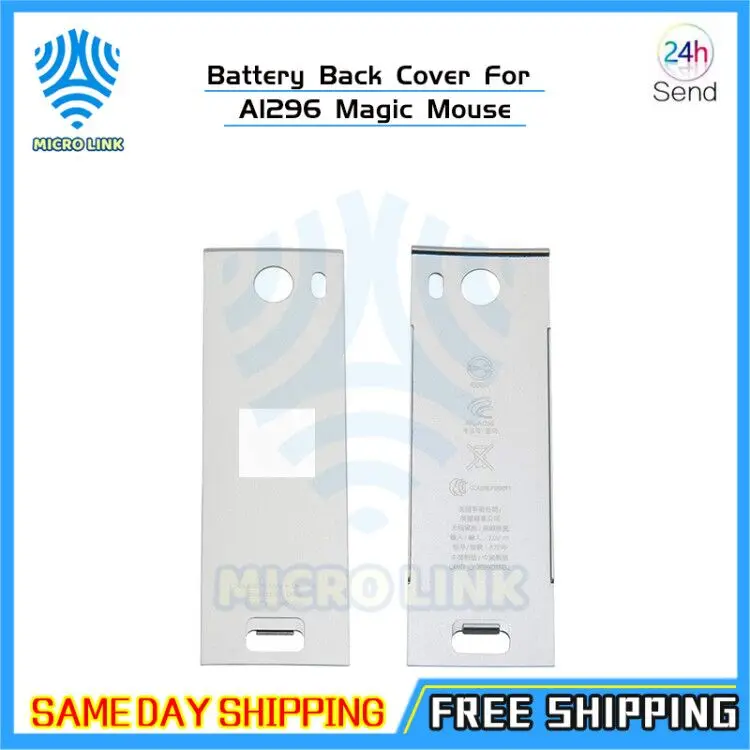 Funda para Apple Magic Mouse MB829LL/A A1296, tapa plateada de aluminio para batería para Apple Mac, ratón mágico inalámbrico, 1 Uds.