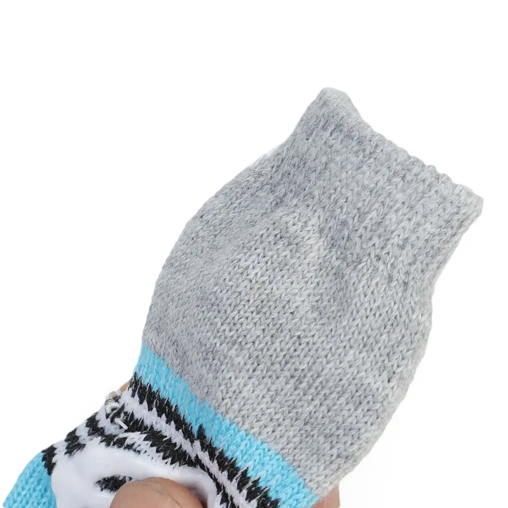 2 пар/компл. Обувь для собак противоскользящие вязаные носки маленьких и кошек