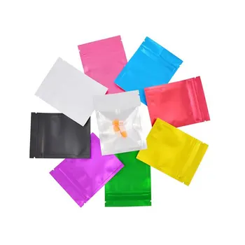 

Jewelry Toy Storage Bag Self Seal Ziplock Package Bags Aluminum Foil Plastic Zipper Bag Candy Spice Candy Sugar Mylar Foil Pouch