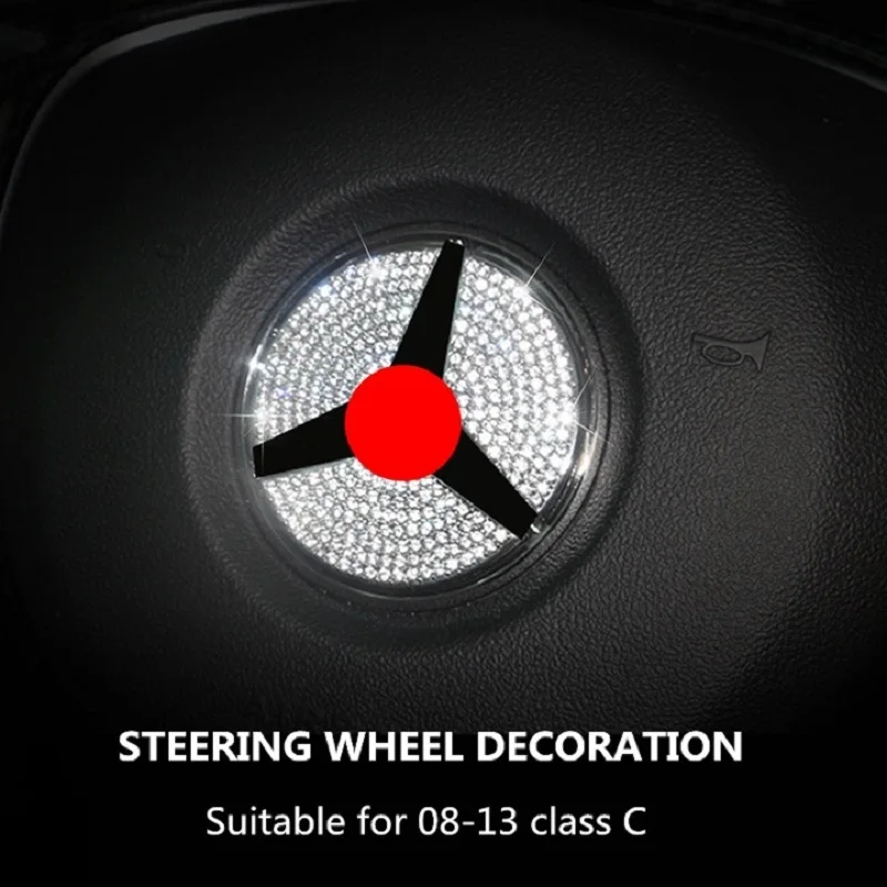 

1 pc Diamond car stickers of Car interior control decorative for Mercedes-Benz old C-class C180 C200 C260 C300 modified interior