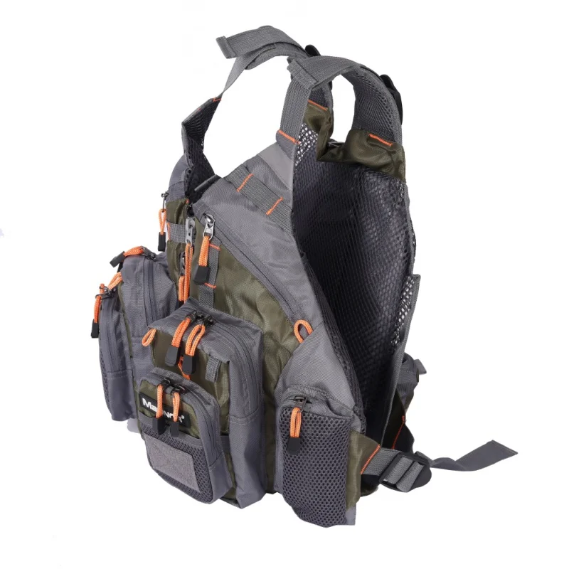 Fly Fishing Vest Backpack And Vest Combo Army Green Fishing Vest Fly Fishing Jacket