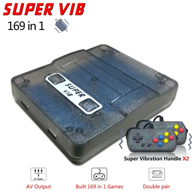 1 комплект супер VIB Вибрация 8 бит 169 в 1 ТВ Сенс игровой автомат домашний Ностальгический двойные игровые контроллеры видео игровая консоль