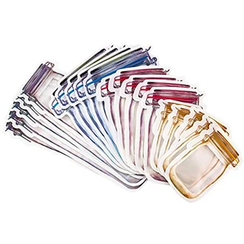 

Mason Jar Lock Bags,Food Storage Snack Sandwich Bag,Reusable Airtight Seal Food Storage Bags for Travel Camping and Kids