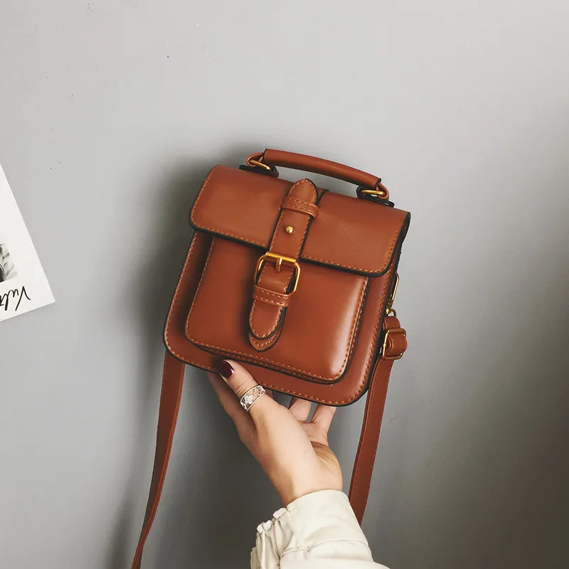 

Retro Simple Bright Surface Messenger Bag 2020 New Style South Korea Fashion Casual WOMEN'S Bag Shoulder Bag