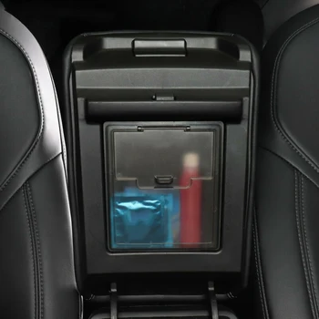 

Small size Armrest Storage Box For Tesla Model 3 2017-2019 Interior Car Auto Concealed