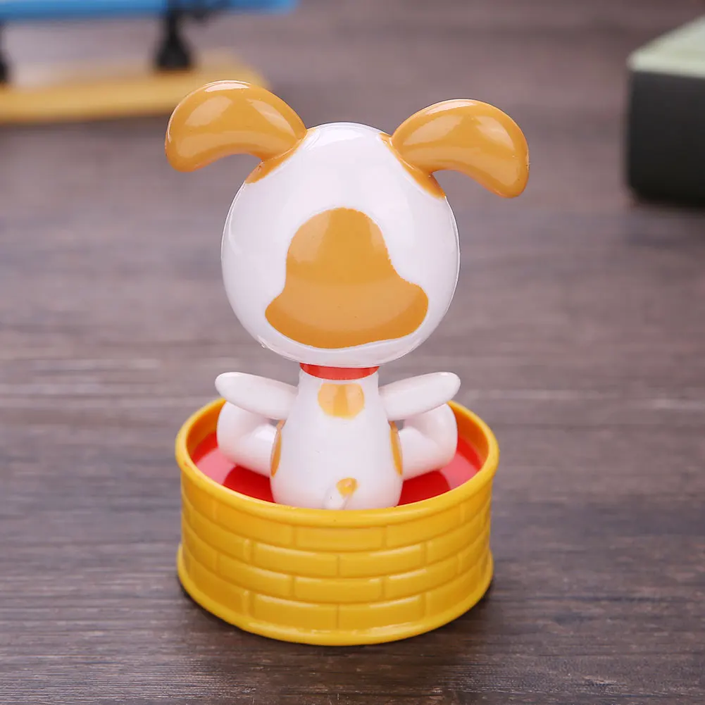 Кукла качели игрушка кипит Танцы Игрушка Гаджет автомобильные щенок собака на солнечных батареях забавная модель