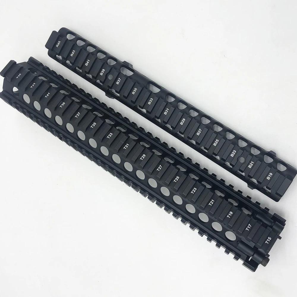 Черная анодированная 12 7 дюйма MK18 RISII Quad Handguard Rail Split две части ручная защита из